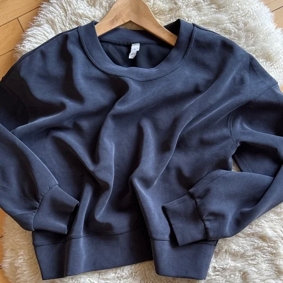 Lululemon Softstreme Oversized Cropped Crewneck Pullover - Picture 5 of 11